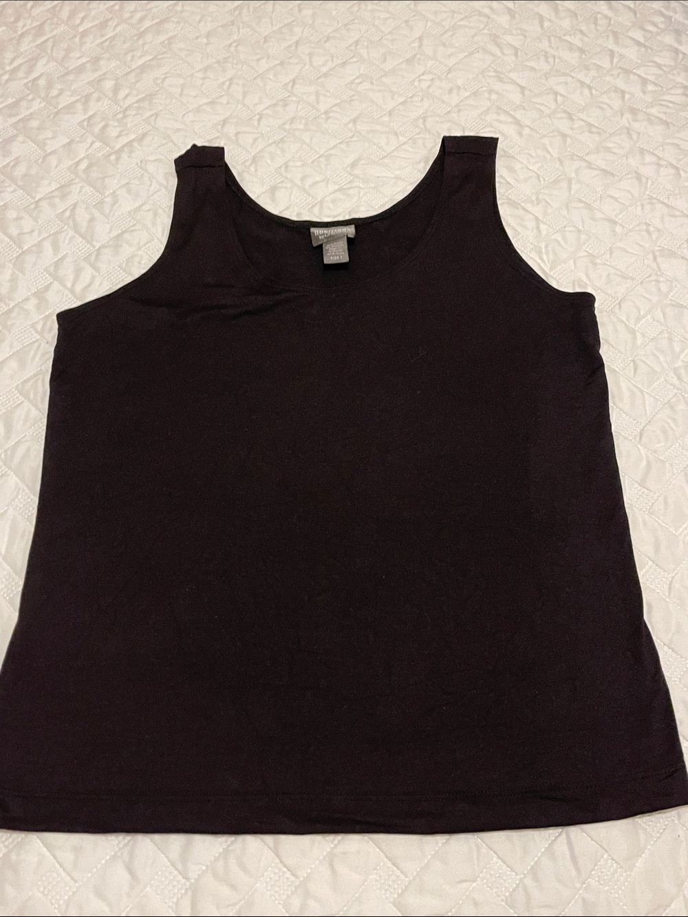 Chico's Black Scoop Neck Tank Top
